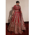 Deep Red Bridal Lehnga Choli 